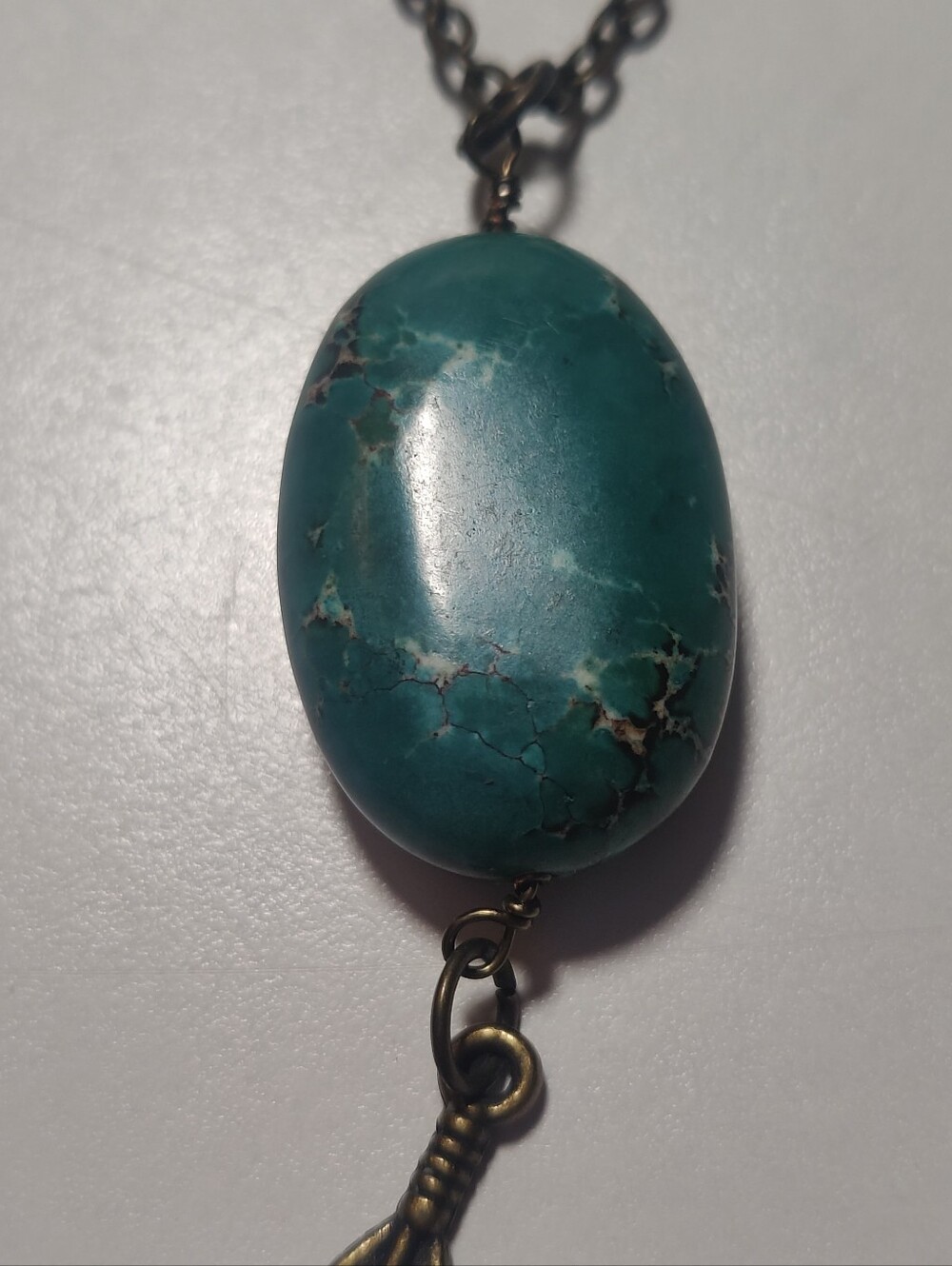 Natural Stone Necklace Bundle Ocean Jasper Orthoceras Fossil 925 Silver Boho - Picture 8 of 13
